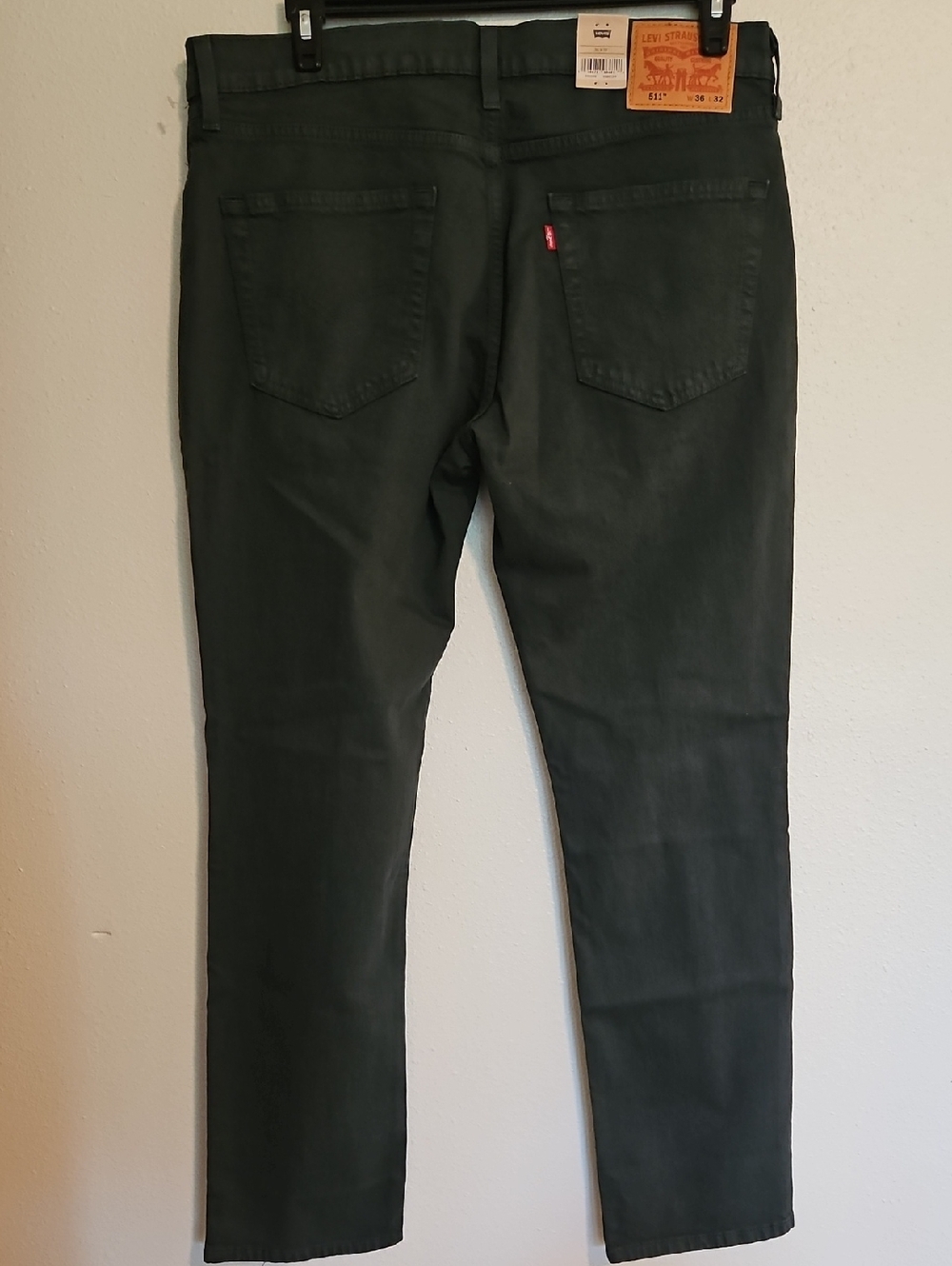 Levi’s Jeans Men’s 511 Slim Fit Green Ease Stretch Sz 36x32